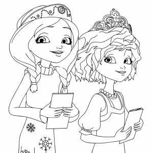 Царевны раскраска