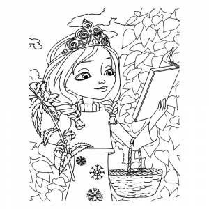 Раскраска Царевна Елена Прекрасная