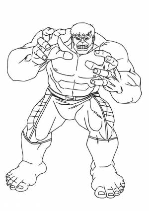 Раскраска Халка