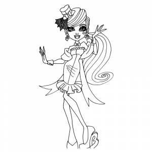 Раскраска Дракулаура Monster High