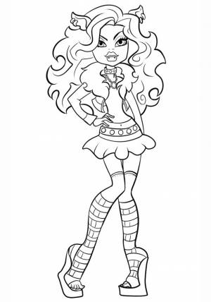 Раскраски Монстр Хай