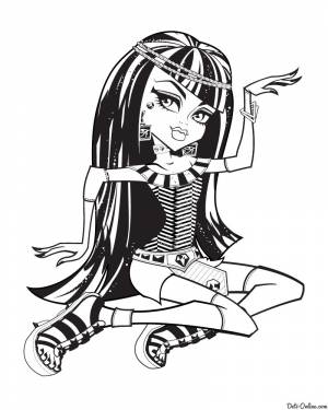 Раскраска Монстр Хай