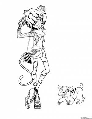 Раскраска Монстр Хай