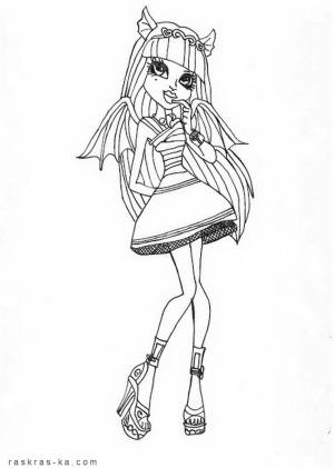 Раскраски Монстр Хай