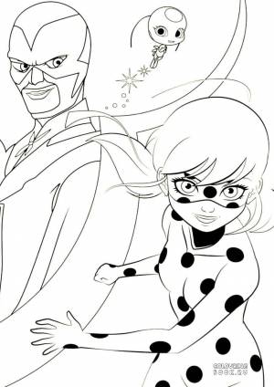 Раскраски из мультфильма Леди Баг и Супер-Кот