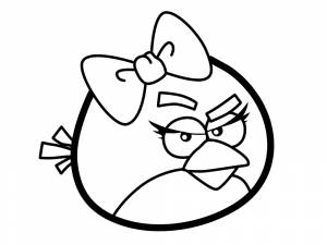 Распечатать на  детские раскраски энгри бердз