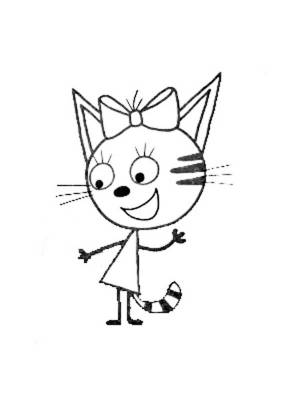 Раскраски Три кота