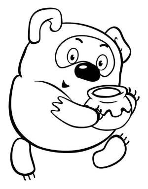 Раскраски Винни пух для детей 3 4 лет