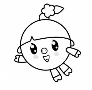 Раскраска Нюша для детей  и