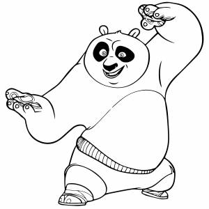 Панда из мультика