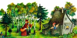 Сказка Кот, петух и лиса