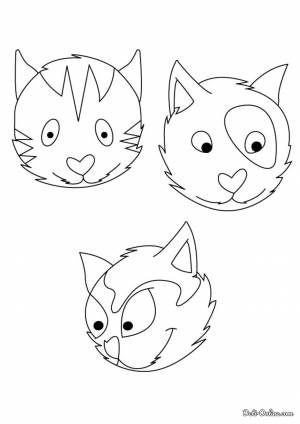 Раскраска Три кота