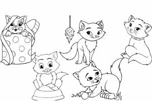 DataLife Engine > Версия для печати > Раскраска три котенка