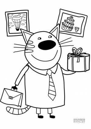 Раскраски Три кота