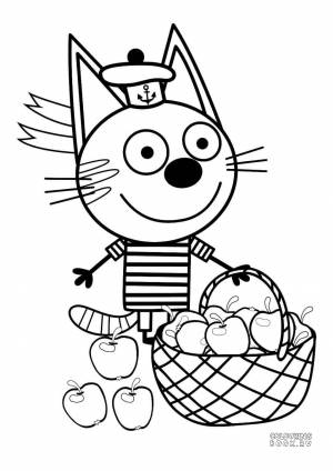 Раскраски Три кота