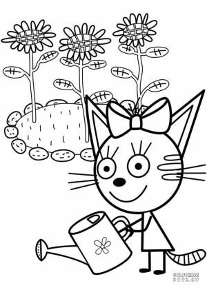 Раскраски Три кота