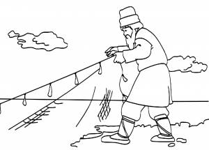 СКАЗКА О РЫБАКЕ И РЫБКЕ  РАСКРАСКИ