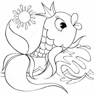 Раскраски сказка о рыбаке и рыбке