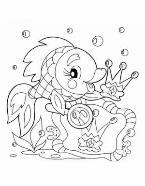 Раскраска Сказка О Золотой Рыбке