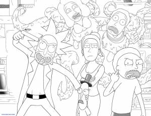 Раскраски Рик и Морти