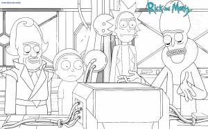 Раскраски Рик и Морти