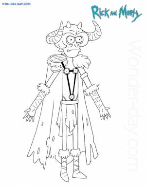 Раскраски Рик и Морти