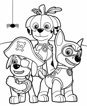 Раскраски Щенячий патруль