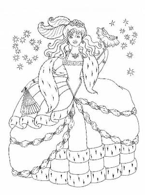 Раскраски Принцесса на горошине