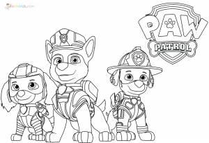 Раскраски Щенячий патруль