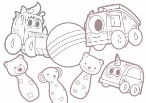 Раскраски машинки Мокас для малышей