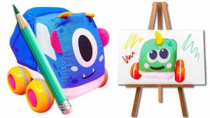 Машинки Мокас нашли раскраски! Развивающие мультики для детей про игрушки