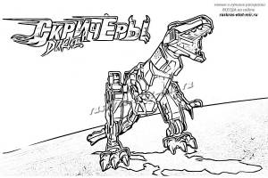 Скачать  раскраски Дикие скричеры