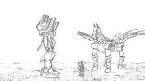 Раскраска Главные персонажи мультфильма