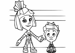 Раскраски Фиксики