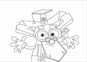 Раскраски фиксики, Раскраска фиксики Фиксики