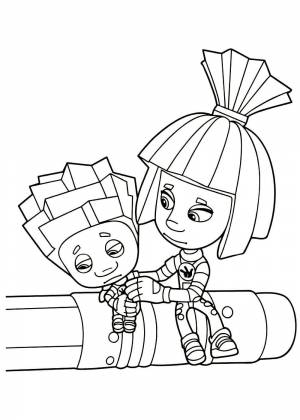 Раскраски Фиксики