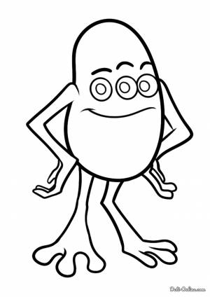 Раскраска Монстрик