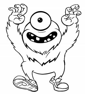 Смешной монстрик