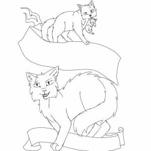 Раскраски Коты воители смерти