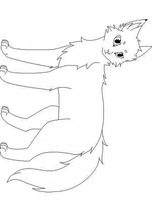 Раскраска Коты воители  для девочек