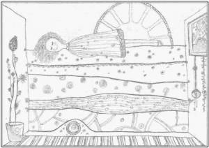 Как нарисовать принцессу из сказки Принцесса на горошине поэтапно?