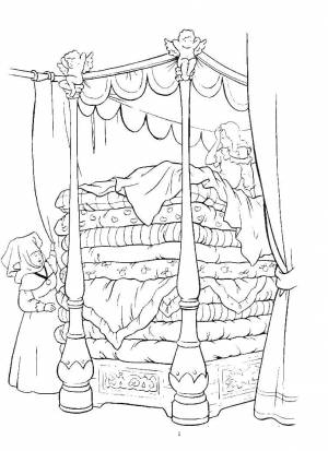 Раскраски Раскраска Принцесса не может уснуть принцесса на горошине на праздники