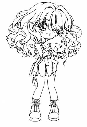 Раскраска Аниме Кудри