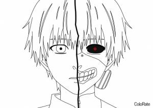 Раскраска Канеки