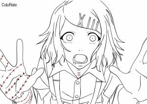 Раскраска Джузо удивлена