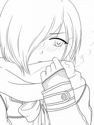 Раскраски Токийский Гуль   в формате