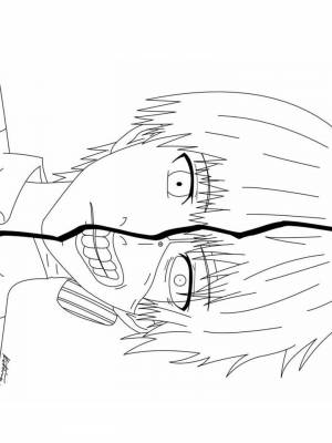 Раскраски Токийский Гуль   в формате