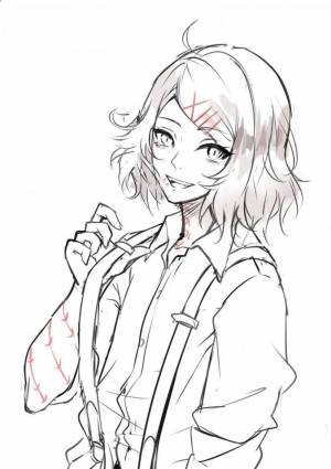 Раскраски Токийский гуль джузо