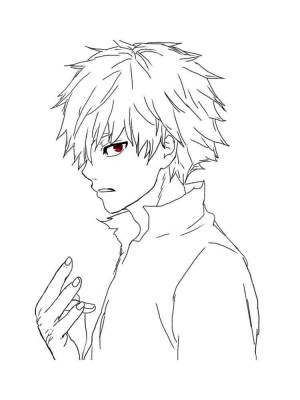 Раскраски Токийский Гуль