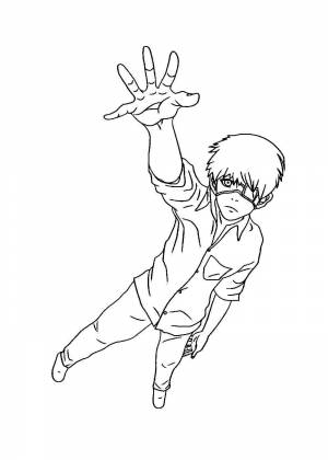 Раскраски Токийский гуль